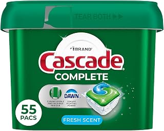 Cascade Complete Actionpacs, Dishwasher Detergent, Fresh Scent, 63 Count