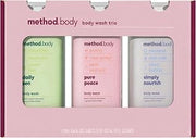 Method Body Wash Trio Gift Set – 3 Pack, Daily Zen, Pure Peace & Simply Nourish Scents, Plant-Based Body Wash, 18 fl oz Bottles