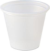 Fabri-Kal FABPC100 Portion Cups 1 oz Translucent 250/Sleeve 10 Sleeve/Carton