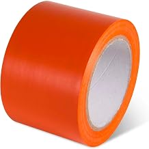 Global Industrial Safety Tape, 3" W x 108'L, 5 Mil, Orange, 1 Roll