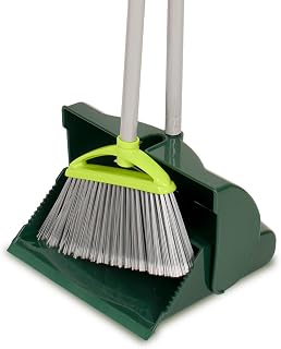 Broom and Dustpan Set for Home - Both Indoor by Pine-Sol – Green & Gray, Model PNS-76373