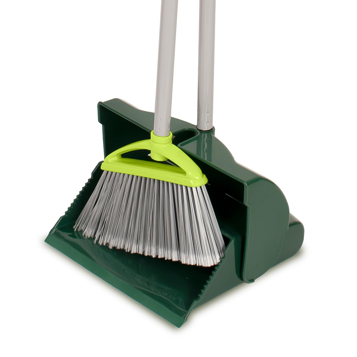 Broom and Dustpan Set for Home - Both Indoor by Pine-Sol – Green & Gray, Model PNS-76373