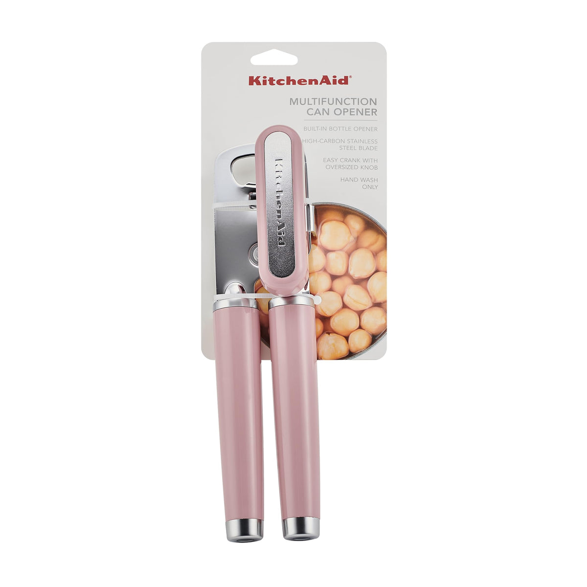 Classic Multifunction Can Opener by KitchenAid – 8.34-Inch, Stainless Steel, Dried Rose, Model KE199OHDRA