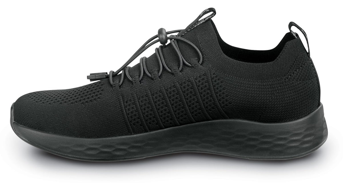 Women's Black Starmount MaxTrax Soft Toe SRO Athletic 6.0 M by SR Max – 6, Polyester, Black