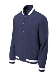 Unisex Insulated Varsity Jacket by SPORT-TEK – 4X-Large, True Navy, Model 2140071