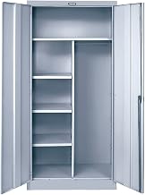 Combination Cabinet, 36" W x 18" D x 78" H, Platinum, Assembled