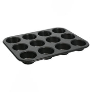 Winco 1 / 11 x 15.5 inches / Black Muffin & Cupcake Pans