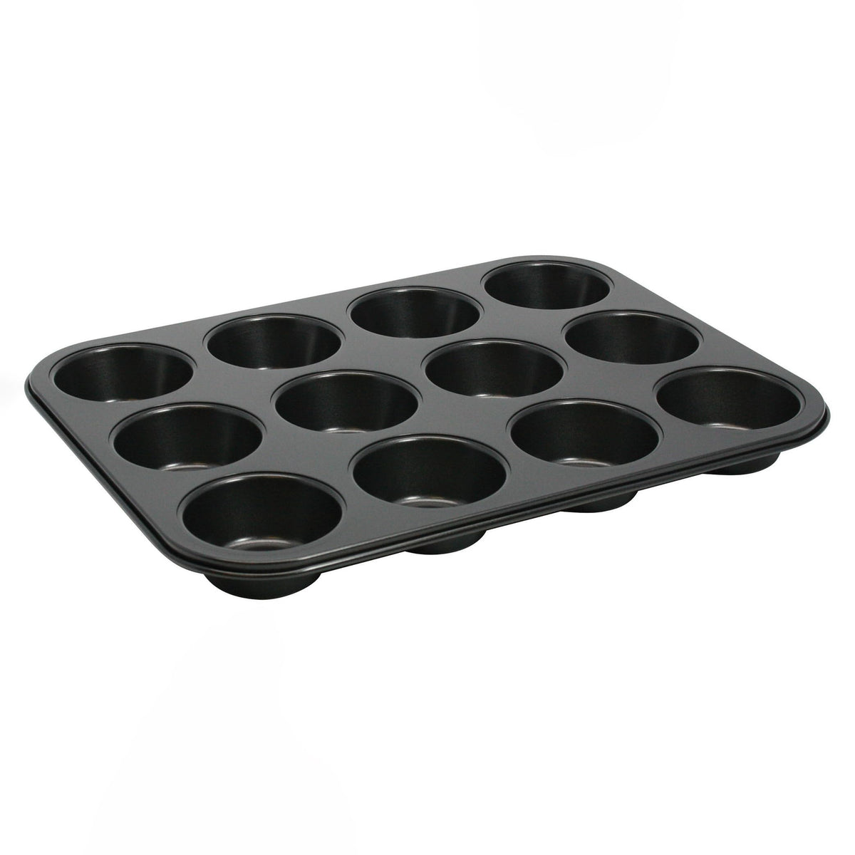 Winco 1 / 11 x 15.5 inches / Black Muffin & Cupcake Pans