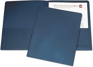 AbilityOne NSN5842489 - Double Pocket Portfolio - Dark Blue