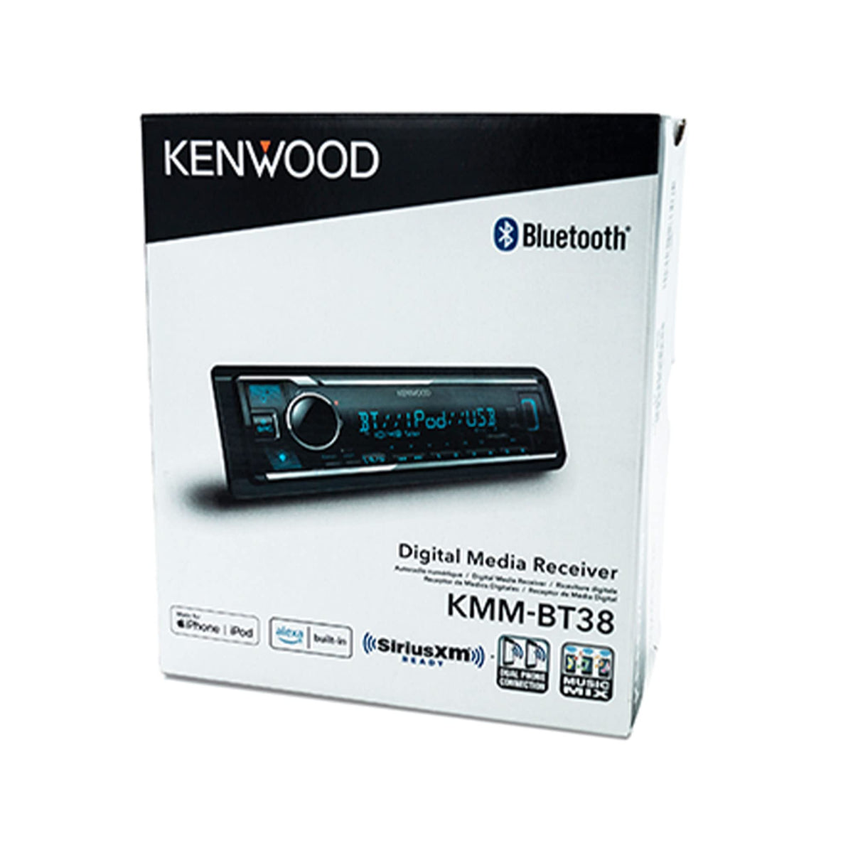 KMM-BT38 Digital Media Receiver (Does Not Play CDs) w/Bluetooth (Renewed) by Kenwood – Model KMM-BT38-REF
