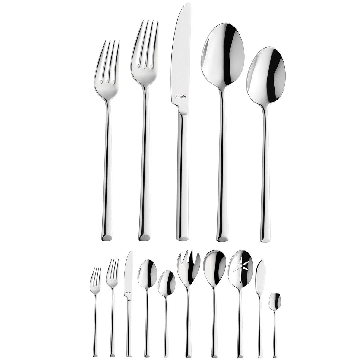 Amefa Metropole / 3.35" H x 9.84" L x 4.5" W / Formal Dinner Knives