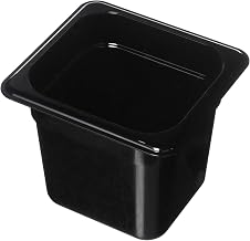 Cambro 66HP110 Black 1/6 Size 6" High Heat H-Pan