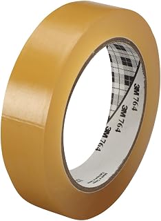 3M General Purpose Vinyl Tape 764, Transparent, 1 in x 36 yd, 5 mil, 1 Roll | Light Traffic Floor Marking Tape, Bundling
