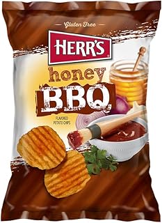 HERR'S Honey BBQ Potato Chips, 2.75 Ounce (Pack of 3 bags)