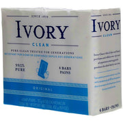 Soap Bars Original - 4 ea. by Ivory – 4 Ounce per bar (8 Count), Ivory, Pack of 2, Model U037000827573-1