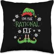 Im The Rational Elf Christmas Throw Pillow