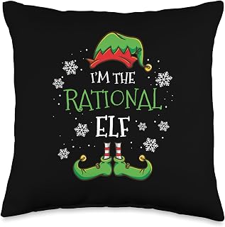Im The Rational Elf Christmas Throw Pillow