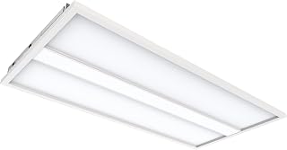 Lithonia Lighting CPX3P 2x4 LED Flat Panel Light, 3-Pane 2 Ft. x 4 Ft. LED Light Panel, Ceiling Lighting Fixture, Low/Medium/High Brightness, 3500K/4000K/5000K Switchable CCT, White