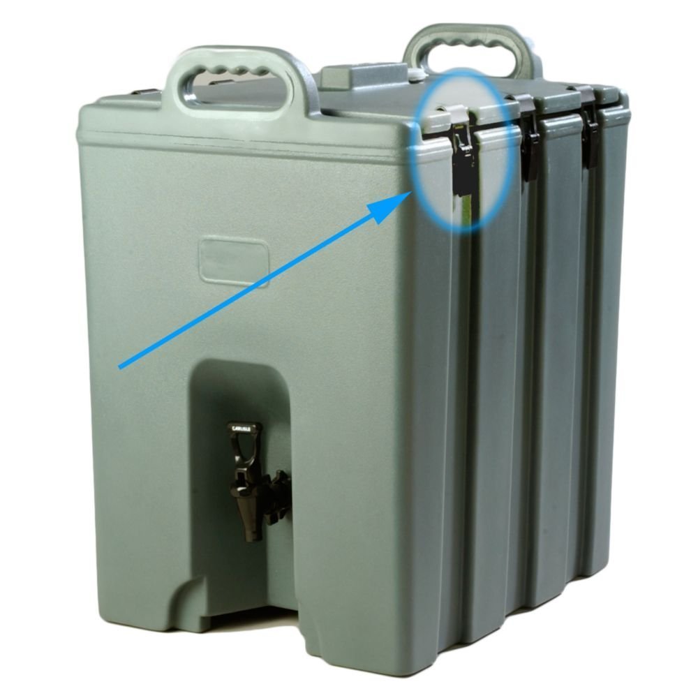 Carlisle LD222NLA03 Replacement Black Latch Assembly by Cateraide – Polyethylene (PE), Black