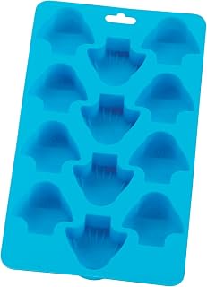 HIC Harold Import Co. 43727 Silicone Ice Cube, Chocolate, Candy, Baking and Craft Mold, Non-Stick Heat-Resistant Fun Novelty Shapes