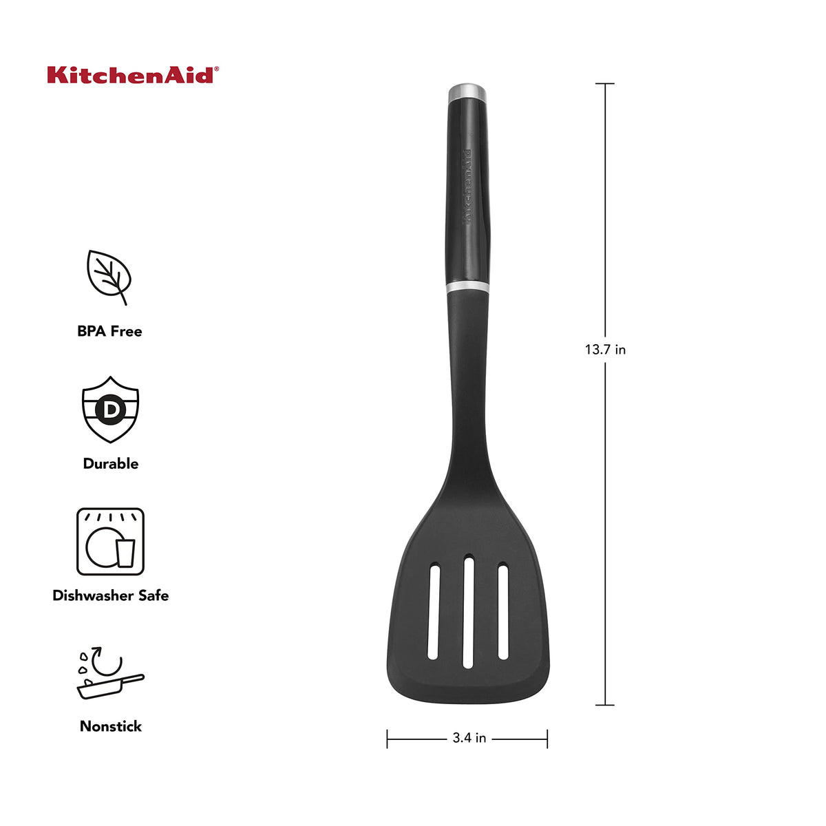 KitchenAid Black / 13.66-Inch / Turner Spatulas