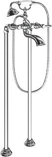 Moen S22110 Weymouth Two Handle Tub Filler with Lever-Handles and Handshower, Chrome