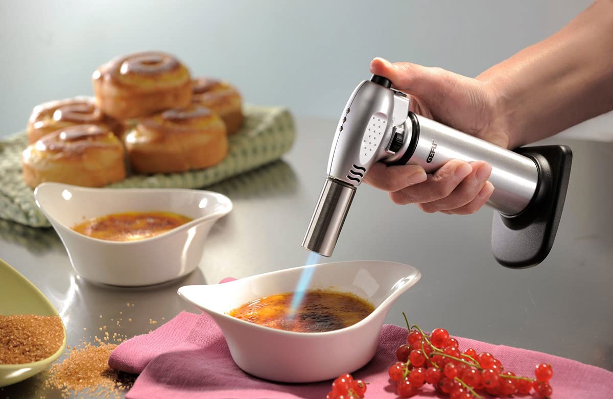 35400 Kitchen Torch by GEFU – Stainless Steel, Silver, Model GF35400