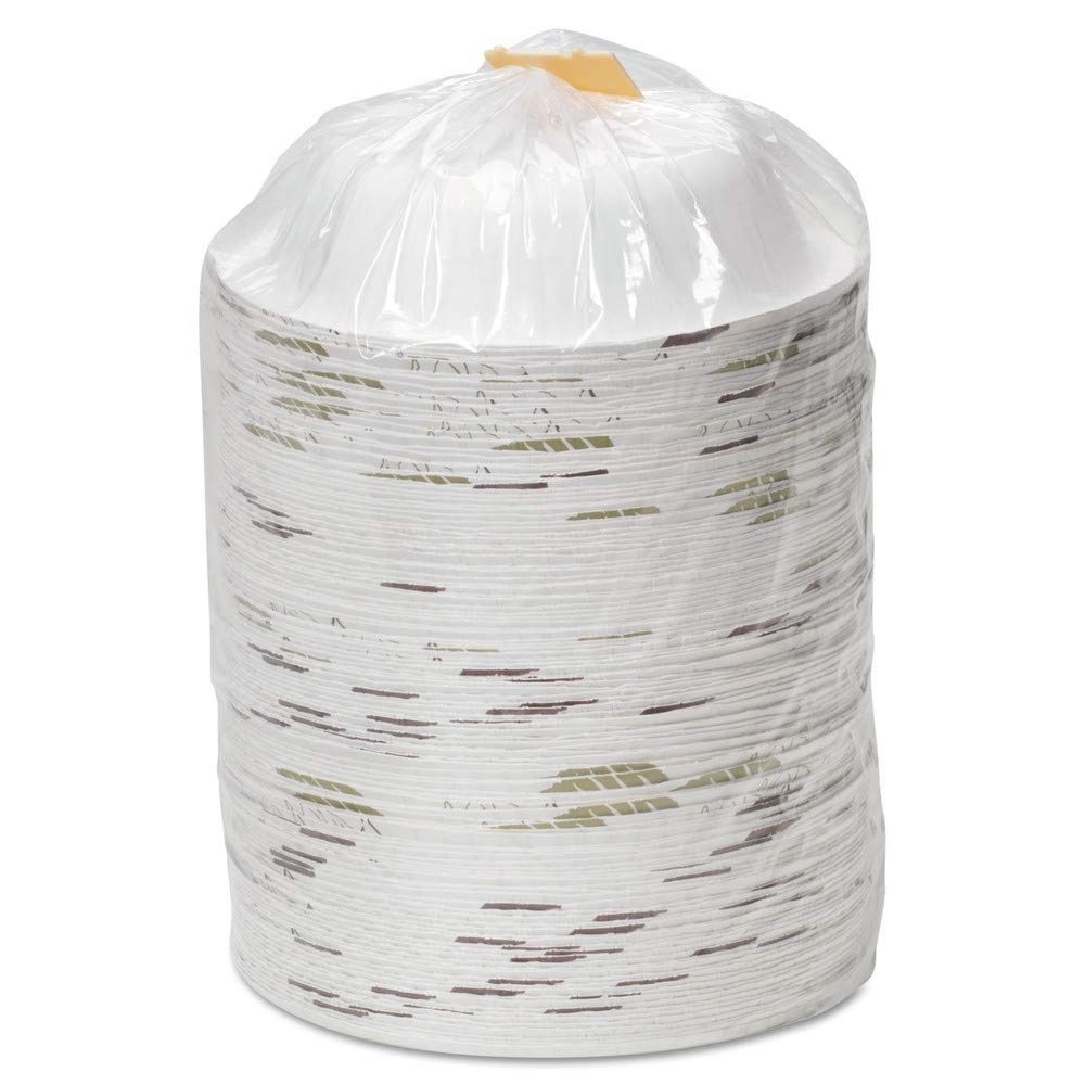 Dixie Ultra SX12PATH Pathways Heavyweight Paper Bowls, 12oz, Green/burgundy, 1000/carton