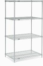 Nexel 18245C Nexel Chrome Wire Shelving, 24" W X 18" D x 54" H