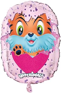 Unique Party Unique 59318 Hatchimals - Tigerette Orange Foil Mylar Party Balloon, 28", Multicolor, Pack of 1
