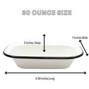 Tablecraft 1 / 9.375" L x 7" W x 2" H / Serving Pan 9 1/2" L x 7" W x 2" H Bakers