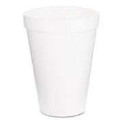 12 oz Foam Cup (Case of 1000) by DART – 12 Ounces, Foam,Styrofoam, White, Model 12J16