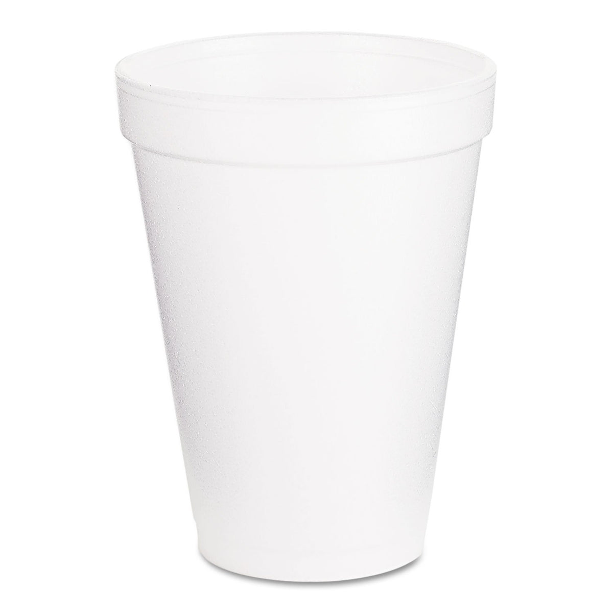 12 oz Foam Cup (Case of 1000) by DART – 12 Ounces, Foam,Styrofoam, White, Model 12J16