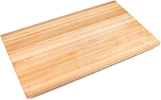 John Boos Edge-Grain Maple Butcher Block Countertop - 1-1/2" Thick, 72"L x 30"W, Oil Finish