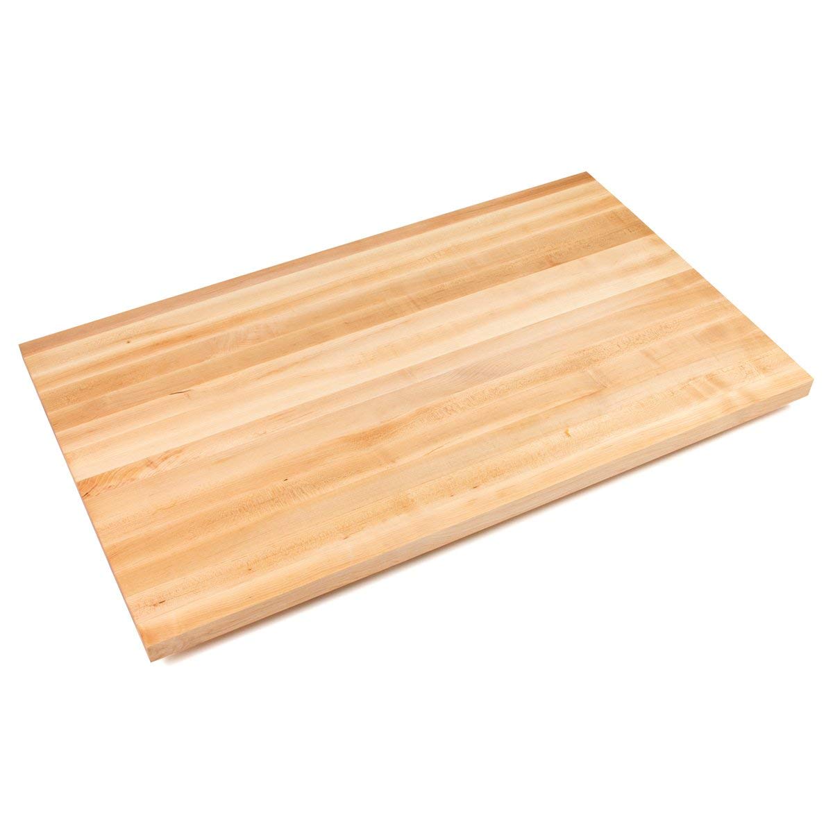 Blended Maple Butcher Block Countertop - 1-1/2" Thick by John Boos – 72"L x 27"W, Maple Wood, Natural Oil, Model KCT-BL7227-O