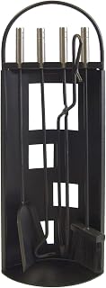 Imex EL ZORRO 10016 Curved Fireplace Accessory Set 68 x 23 x 14 cm Black