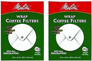 Melitta White Wrap Around Coffee Filter for Percolator (Pack of 2)