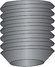 Socket Set Screw, 1/2-13 x 3/8", Cup Point, Steel, Blk Oxide, Coarse, 100 Pack