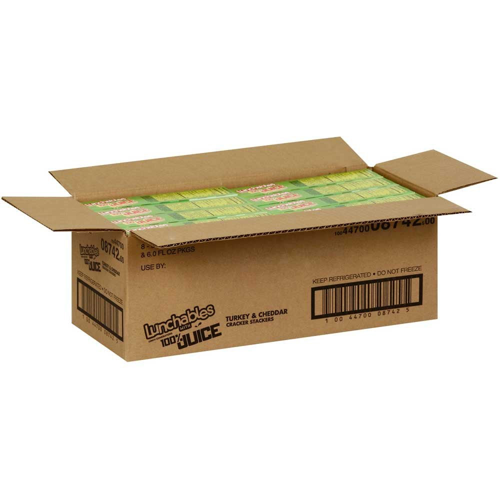 Lunchable Turkey and Cheddar Cracker Stackers Lunch Combination by Kraft – 9.2 Ounce (Pack of 8), Pack of 8