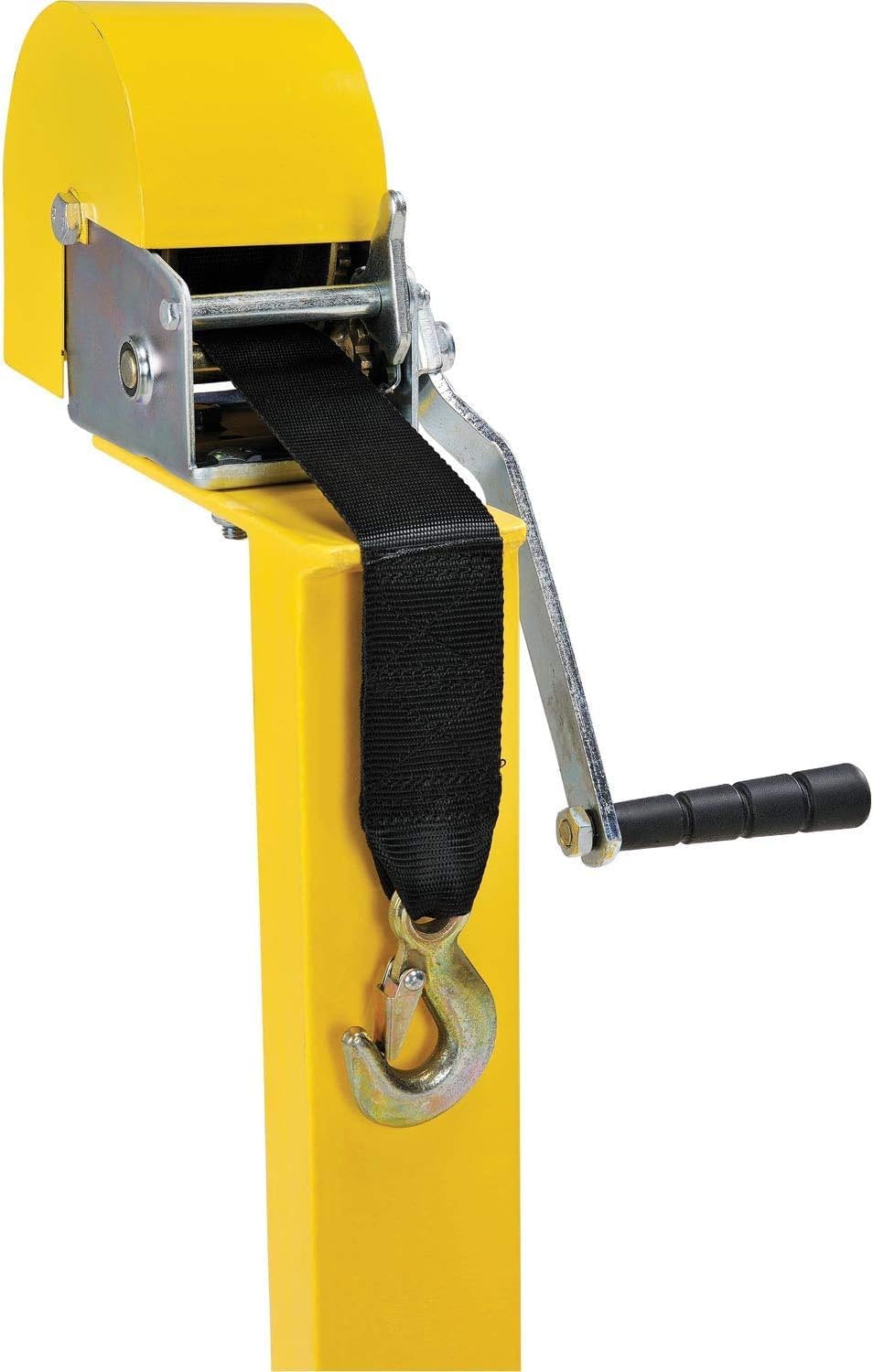 Forklift Battery Transfer Platform by Global Industrial – 45"L x 33"W x 9"H, Alloy Steel, Yellow, Model 241957