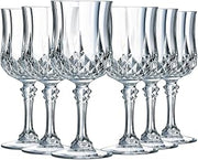 Cristal D'Arques Paris Longchamp Collection 6 Kwarx Shot Glasses 6 cl – Shine, Transparency and High Resistance – Iconic Moulding – Made in France