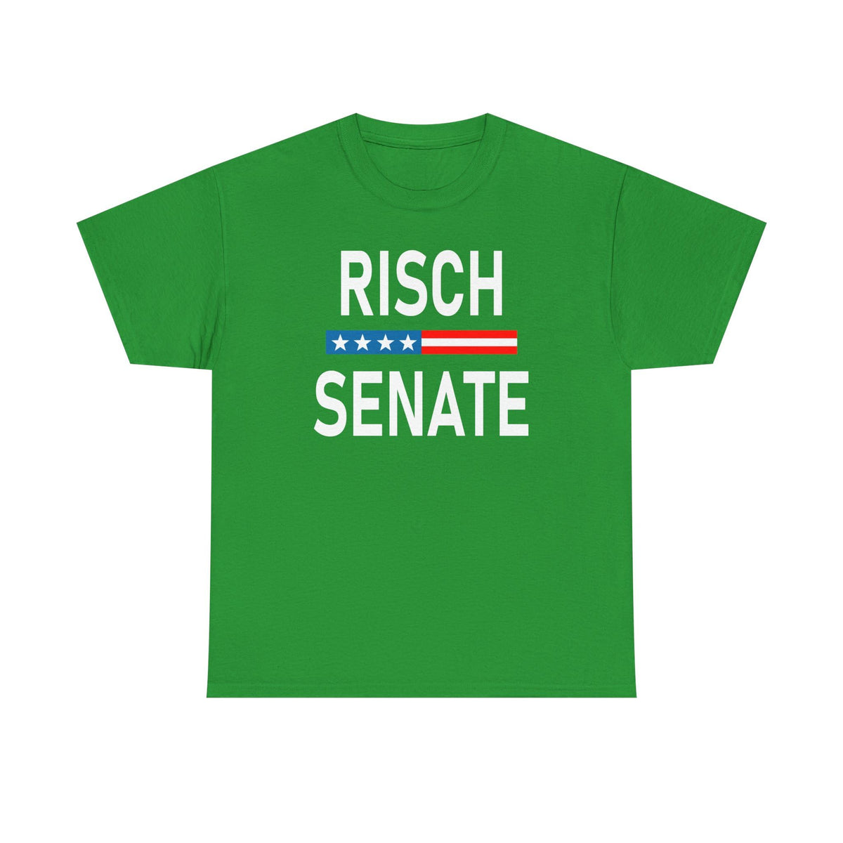 Jim Risch 2026 Idaho Irish Green by Brian Bula – XX-Large, Cotton, Irish Green, Model Risch Senate Shirt