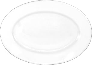 ITI-DO-86 Porcelain Dover 15-1/2-Inch by 11.125-Inch Platter, 12-Piece, White