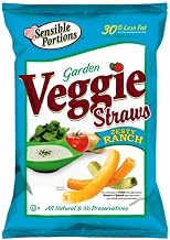 Sensible Portions Veggie Straws, Ranch, 1 Ounce (Pack of 24)