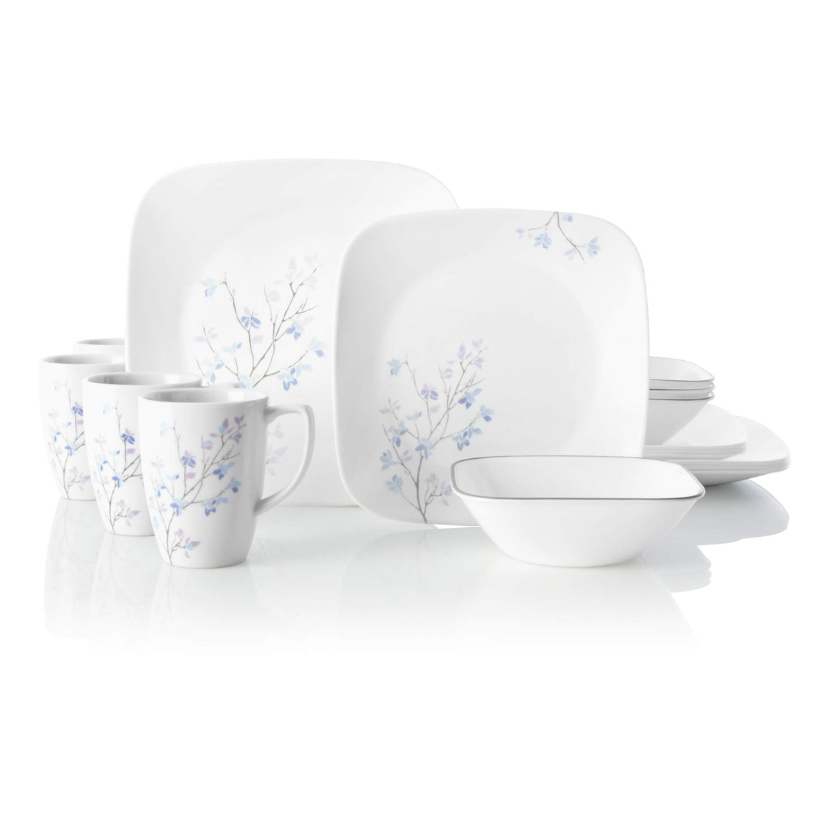 Corelle Jacaranda / 16-Piece / 1 Dinnerware Sets