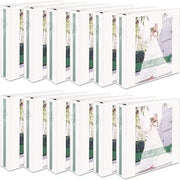 12 Avery Extra-Wide EZD Reference View 3-Ring Binders, 2 Capacity, White, EA - AVE01320