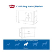 TRIXIE Medium / Gray / Traditional Dog Houses