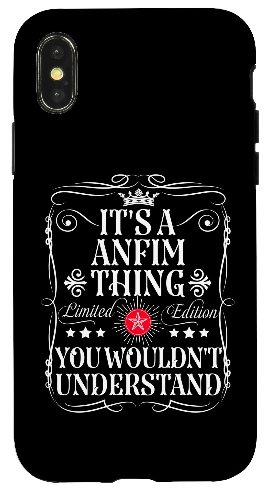 iPhone X/XS Anfim Name Its A Anfim Thing You Wouldn't Understand Case by Funny Vintage Anfim Name T-Shirts And Gifts – Polycarbonate