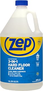 Zep 3-in-1 Hard Floor Cleaner, 1 Gallon Concentrate for LVP, Tile & Marble