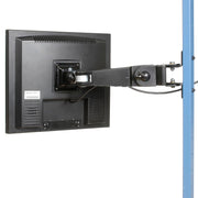 LCD Flat Panel Monitor Arm by Global Industrial – 17"L x 7"W x 5"H, Alloy Steel, Black, Model 249624